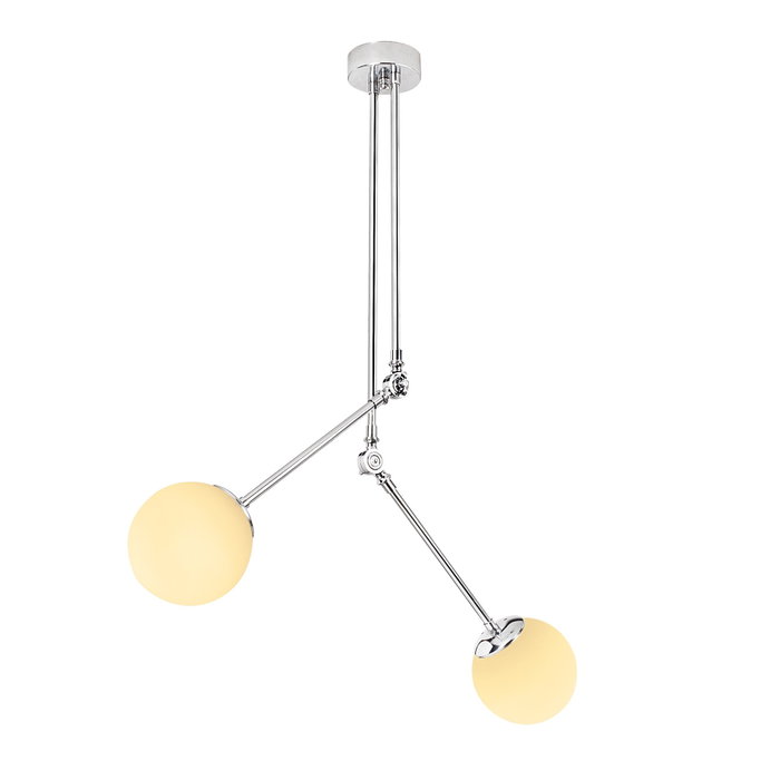 Opviq Lámpara de araña Cambaz - 3451 Cromo y Blanco